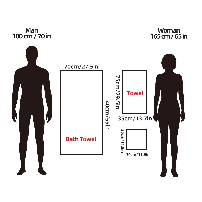 24-Piece Bath Towel Set, Including 16 Square Towels + 6 Hand Towels + 2 Bath Towels, Microfiber Material, Solid Color Towel, Multiple Colors Optional, Soft and Comfortable, Good Water Absorption, Suitable for Gyms, Bathroom Showers, Super Absorbent Towel