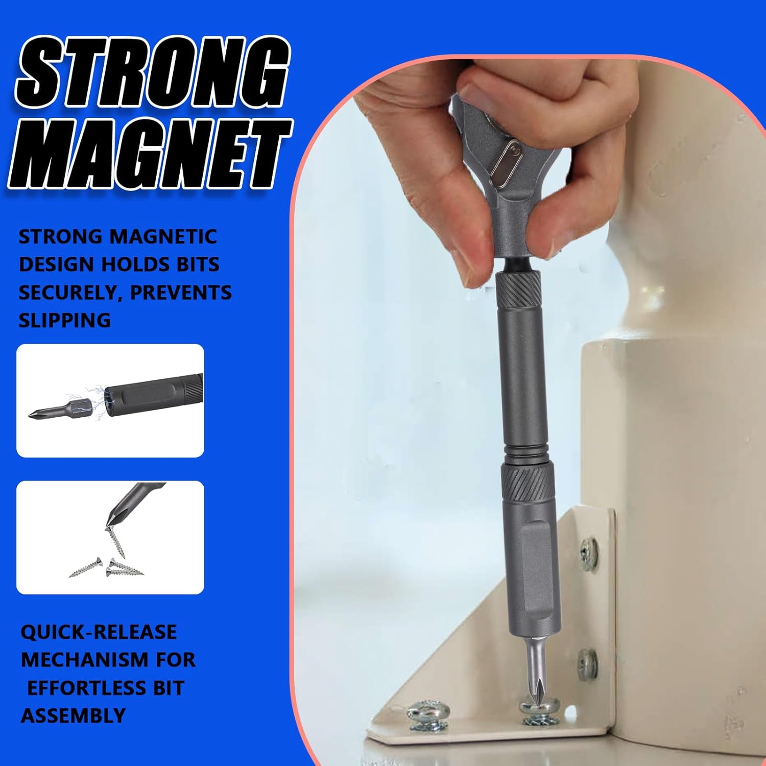 Ultimate 42-in-1 Magnetic Screwdriver Set - Versatile DIY Ratchet Tool for Home, Electronics, and More